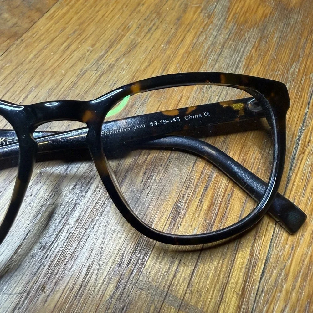 Warby Parker Jennings 200 Brown Tortoise Eyeglasses Frames 53-19 145 Designer